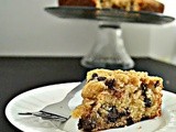 Eggless Vanilla Chocolate Chip Crumb Cake