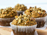 Eggless WholeWheat Banana Oatmeal Muffins