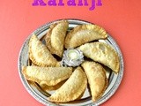 Karanji -  Gujiya - Fresh Coconut Karanji - Fried Sweet Dumpling with Coconut Filling