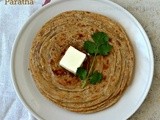 Lachha Paratha - Whole Wheat Lachha Paratha - Flaky Multilayered Indian Flatbread