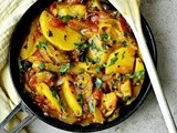 Onion Potato and Tomato Curry - Onion Potato Tomato Sabzi