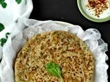 Palak Paneer Paratha - Spinach and Cheese Stuffed Flatbread