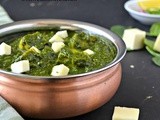 Palak Paneer - Spinach and Indian Cottage Cheese Curry