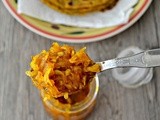 Quick Raw Mango Chunda - Hot Sweet Sour Mango Pickle