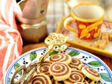 Biscotti a spirale vaniglia e cioccolato