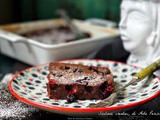 Clafoutis al cioccolato e mirtilli