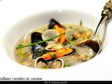 Crema di patate con cozze e vongole