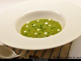 Crema di piselli, menta e panna acida