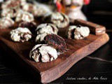Crinkle chocolate cookies (biscotti crepati al cioccolato)