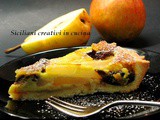 Crostata alle pere, prugne e crema cotta