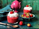 Gelo di fragole con panna