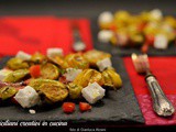 Insalata di melanzane al forno, con feta e pomodori