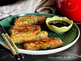 Involtini di carta di riso con verdure