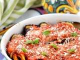 Involtini di pasta e melanzane fritte alla siciliana