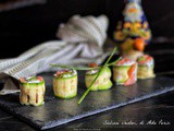 Involtini di zucchine e salmone