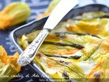 Lasagne bianche fiori di zucca e asparagi