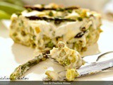 Lasagne bianche primaverili con fave, piselli ed asparagi