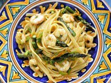 Linguine asparagi e gamberi