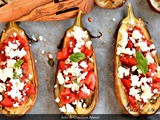 Melanzane al forno con pomodori e feta greca