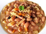 Minestra di pasta e fagioli estivi