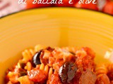 Pasta al sugo di baccalà e olive