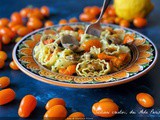 Pasta alle vongole limone e pomodori gialli