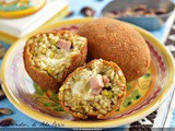 Pistachio rice arancini