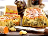 Quiche ai carciofi, con Fontal e Trentingrana