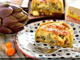 Quiche ai carciofi, con Fontal e Trentingrana