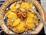 Ravioli di ricotta con carciofi e zafferano