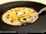 Risotto con crema di asparagi bianchi, stracchino e noci