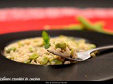 Risotto con fave fresche, pecorino e menta