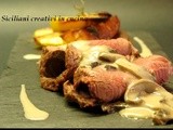 Roastbeef con patate e salsa supreme ai funghi e sherry