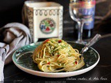 Spaghetti aglio olio e peperoncino