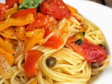 Spaghetti con i peperoni alla siciliana