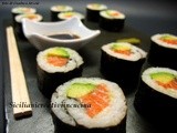 Sushi (futomaki) al salmone e avocado
