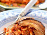 Timballo alla siciliana con melanzane e polpette fritte