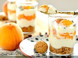 Trifle di pesche di Leonforte Igp, mascarpone e amaretti