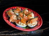 Uova sode ripiene al salmone