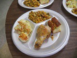 Baked Fried Chicken and Baked Ziti for Senior Lunch