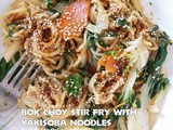 Bok Choy Stir Fry with Yakisoba Noodles