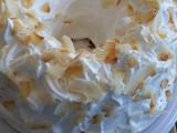 Coconut Chiffon Cake with Princess Frosting