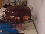 Cream Filling and Chocolate Ganache for Boston Cream Pie