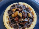 Gluten free waffles with Pears in a Balsamic reduction