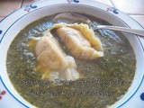 Homemade Ravioli and Spinach Soup for #SoupSaturdaySwappers