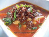 Moroccan Tomato and Chickpea soup with Quinoa for #SoupSaturdaySwappers