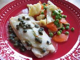 Poached Sole with Caper Sauce for #fishfridayfoodies