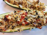 Quinoa Stuffed Zucchini