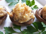 Thai-style Crab Cake Stuffed Mushrooms for #FishFridayFoodies