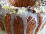 Triple Lemon and Dried Cranberry Bundt Cake